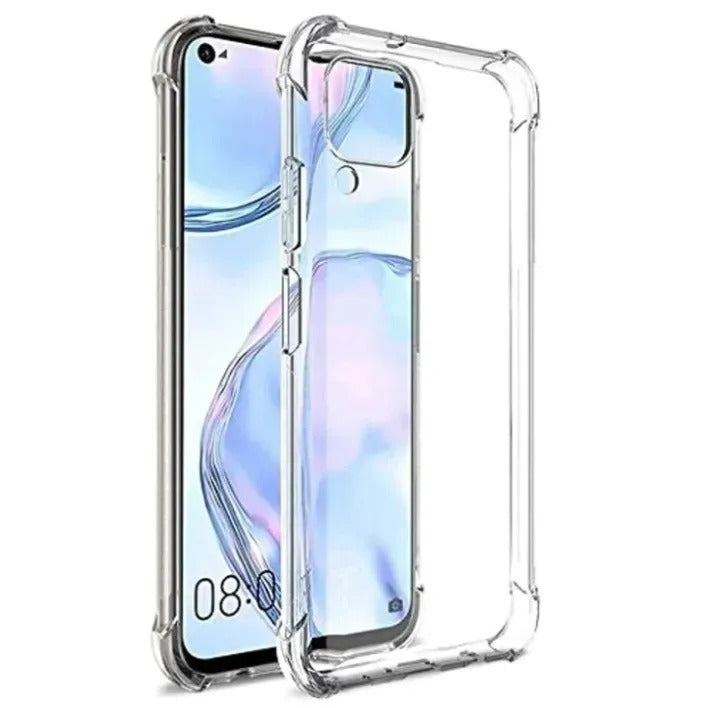 Bumper Back cover HONOR NOVA 7I Transparent with Camera protection soft jelly material Original Product Front View
