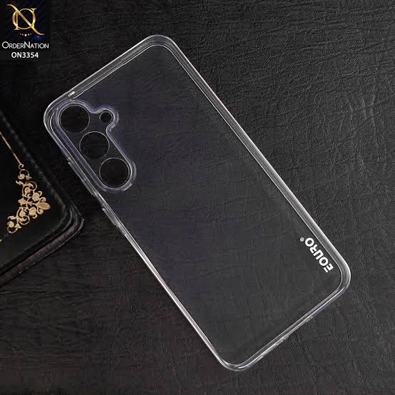 Eouro Clear Back Cover for Samsung A15 Samsung A25 Samsung A35 Samsung A55 Case, Non-Yellowing Military Grade Drop Protection Slim Thin Phone Case Eouro Original Product Front View - OnlineExpo.pk