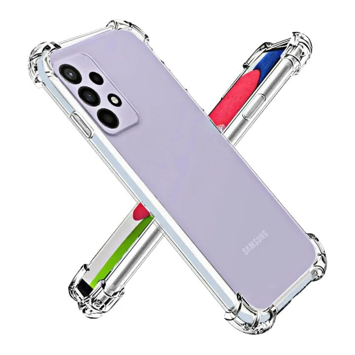 Bumper Back cover Samsung A34 Transparent with Camera protection soft jelly material Original Product Front View