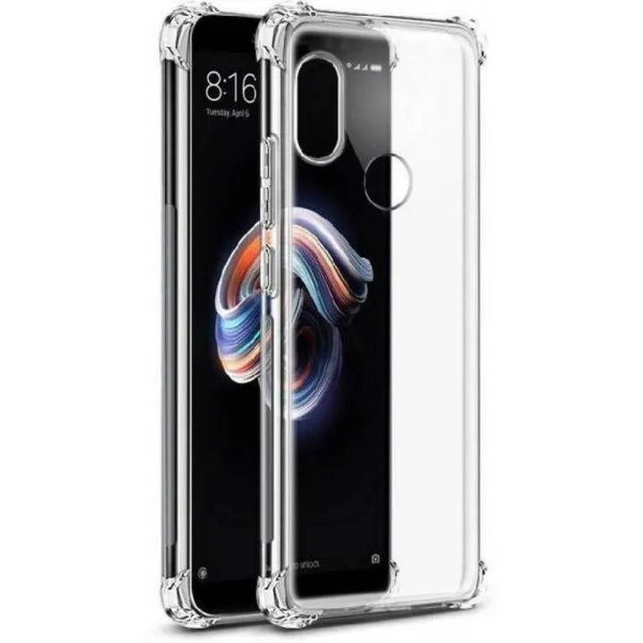 Bumper Back cover HONOR NOVA 3I Transparent with Camera protection soft jelly material Original Product Front View