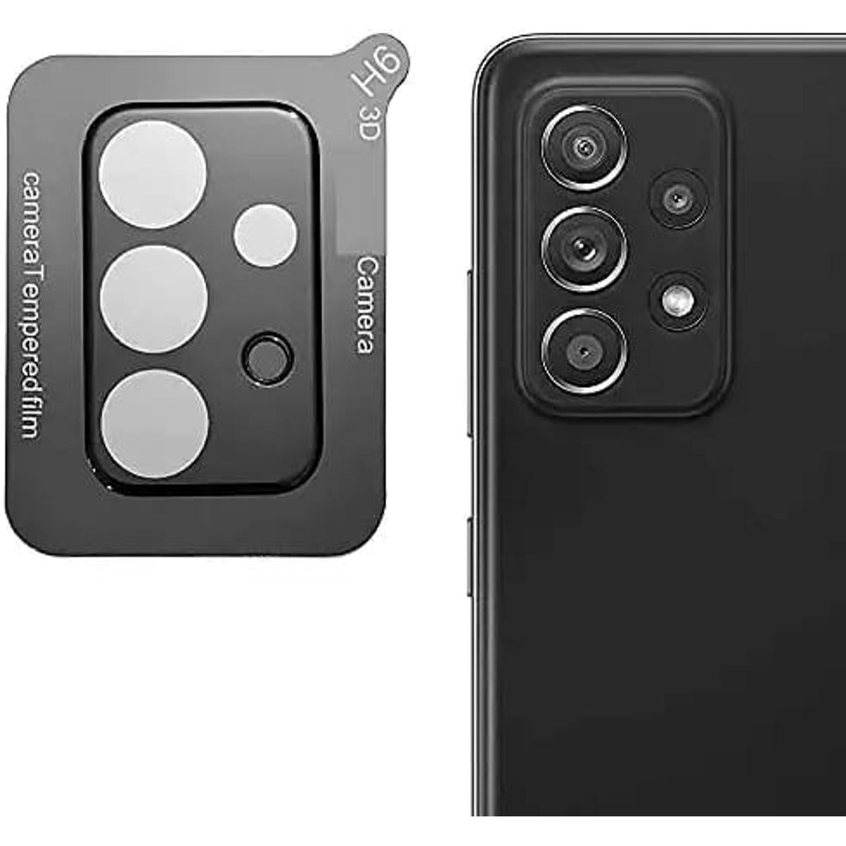 Samsung A13 5G Camera Glass Lens Protector Tempered Full Cover Original Product Front View - OnlineExpo.pk