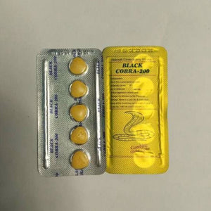 Black Cobra-200 (100mg) 5 Tablets View 2 - OnlineExpo.pk