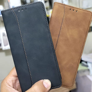 Classic Leather Wallet Flip Cover – Samsung S21-S25 Ultra / S33 Ultra / Note 20 Ultra / A06 / A26 / A36 / A56 View 2 - OnlineExpo.pk