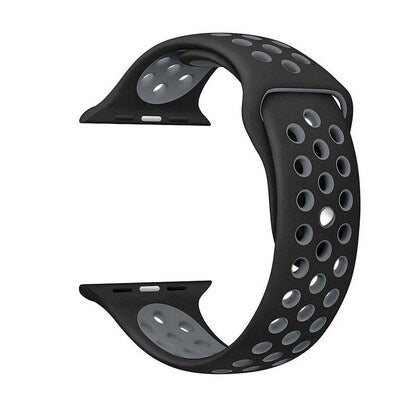 42mm 44mm 45mm 49mm Nike Sports Straps Apple Smart Watch - Black/Grey View 2 - OnlineExpo.pk