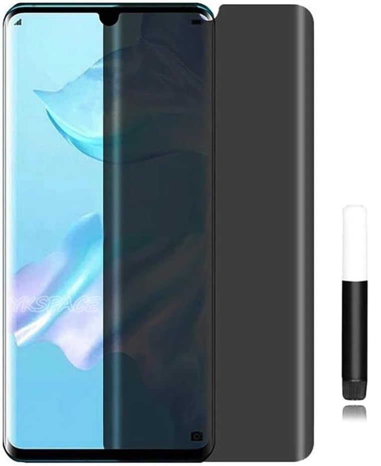 UV Glue Privacy Glass Screen Protector for Samsung S21Ultra S22 Ultra S23 Ultra UV Glue PEEP ANTI-SPY 3D EDGE (Only Protector and Glue) Original Product Front View - OnlineExpo.pk