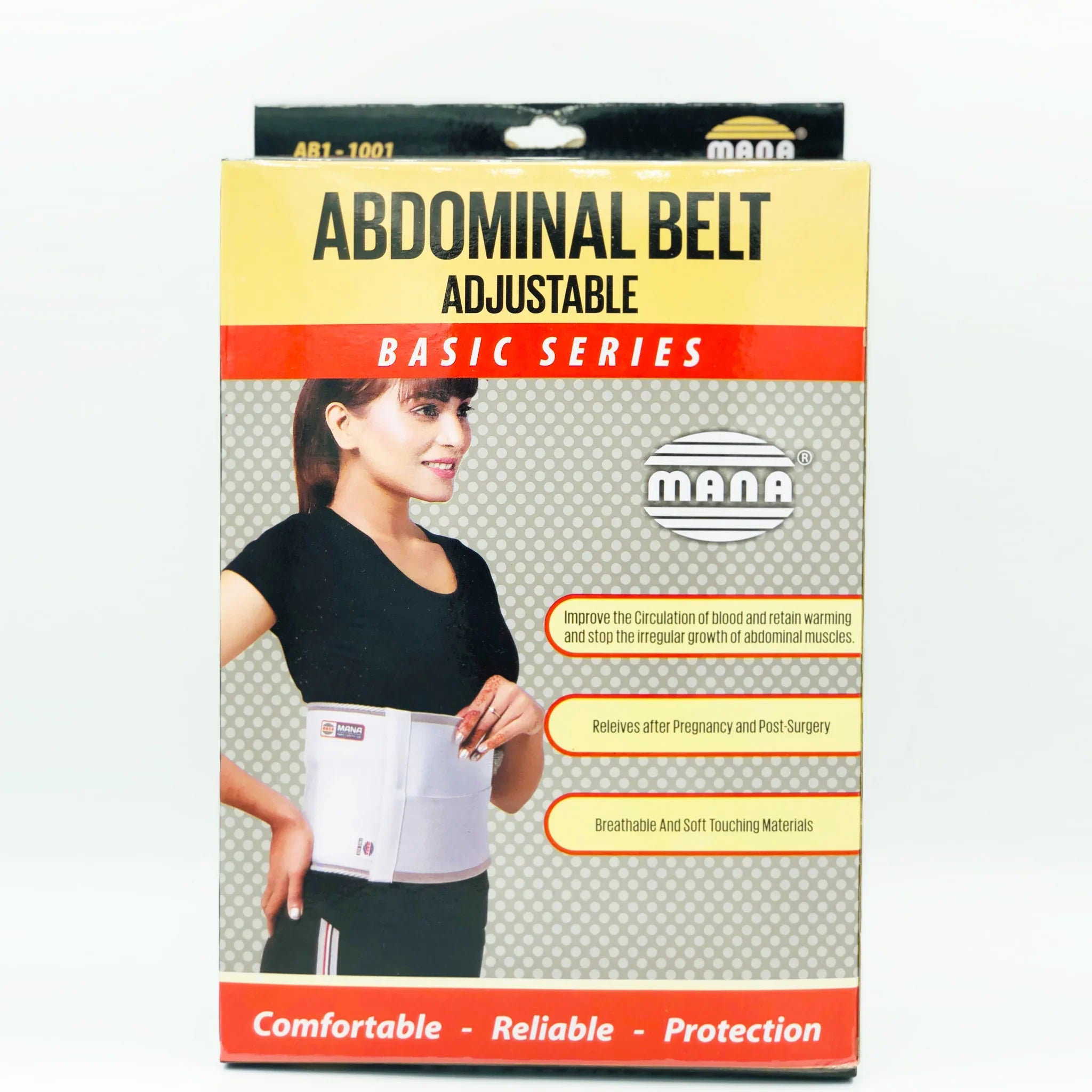 Abdominal Belt Adjustable Original Product Front View - OnlineExpo.pk