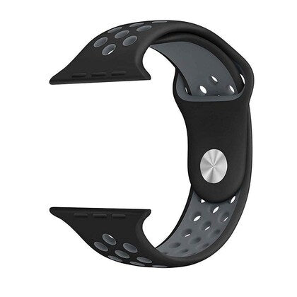 42mm 44mm 45mm 49mm Nike Sports Straps Apple Smart Watch - Black/Grey View 3 - OnlineExpo.pk