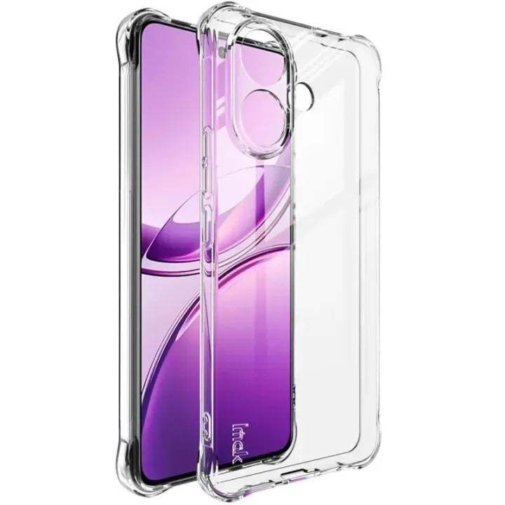 Bumper Back cover VIVO V60 LITE Transparent with Camera protection soft jelly material Original Product Front View
