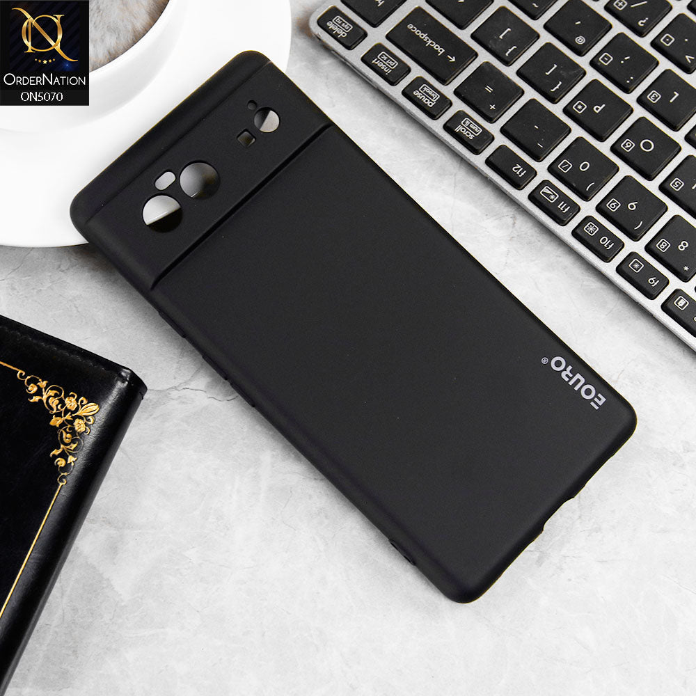 Black Eouro Slim Soft Silicone Back Cover for Google Pixel 6 Pixel 6A Pixel 6 Pro Pixel 7 Pro Pixel 8 Pro Pixel 9 Pro Pixel 9 Pro XL Original Product Front View - OnlineExpo.pk