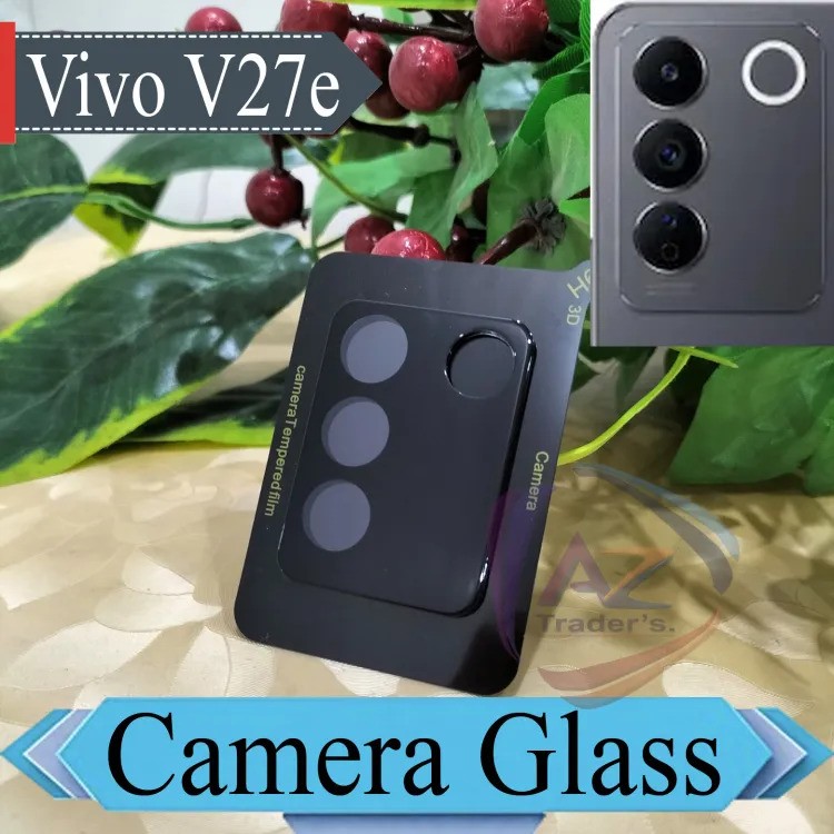 vivio V27E Back Camera Glass Protector 3D Tempered Full Cover Original Product Front View - OnlineExpo.pk