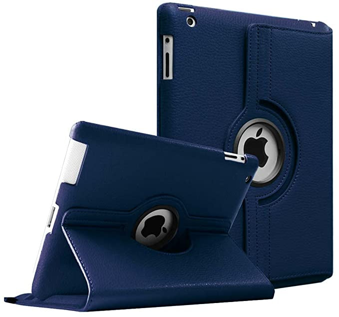 Apple iPad 10.2 & 10.5 Rotating Book Cover Case – 360° Multi-Angle Stand
