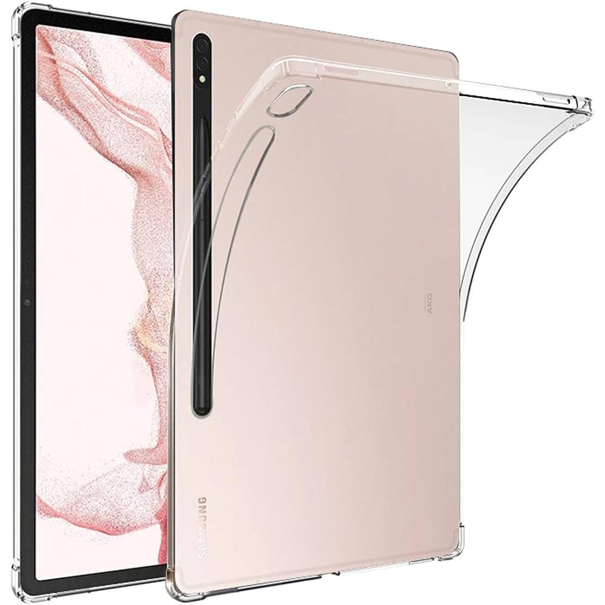 Bumper Cover for Tab S8+ 12.4'' M-X800, SM-X806, SM-X806B, SM-X806U, SM-X806N S8 Plus 12.4 inch Case TPU Silicon Transparent Cover Original Product Front View - OnlineExpo.pk
