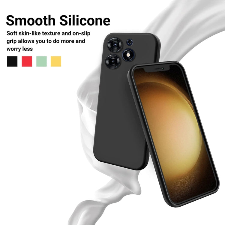 Rock back cover Tecno Spark 10 Pro case rock slim soft silicone matte phone cover_ black View 3 - OnlineExpo.pk