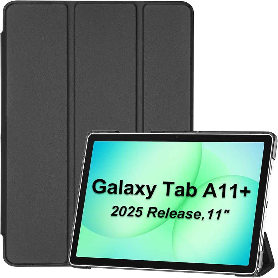 Pen Holder Smart Case for Galaxy Tab A11 Plus 2025 / A9+ 11 Inch, Slim Stand Hard Back Shell Protective Cover Folio Case for Galaxy Tab A11 Plus SM-X230 / X235 / X236 / X238 Original Product Front View - OnlineExpo.pk