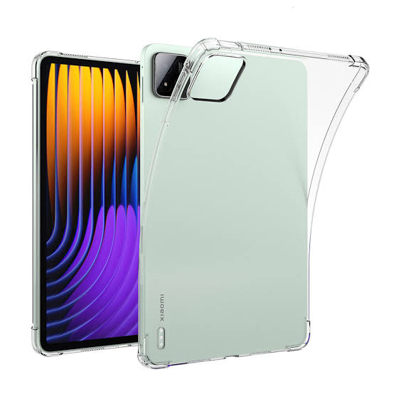 Soft TPU Bumper Clear Case Back Cover for Xiaomi Pad 7 11.2 inch Xiami pad 7 pro 11.2 nch Shockproof Drop Protection Slim Lightweight TPU Transparent Back Cover Shell Original Product Front View - OnlineExpo.pk