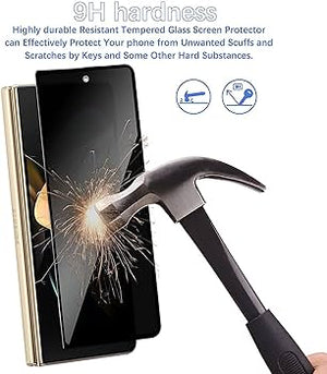 9D Privacy Glass Screen Portector for Z fold 3 Original Product Front View - OnlineExpo.pk