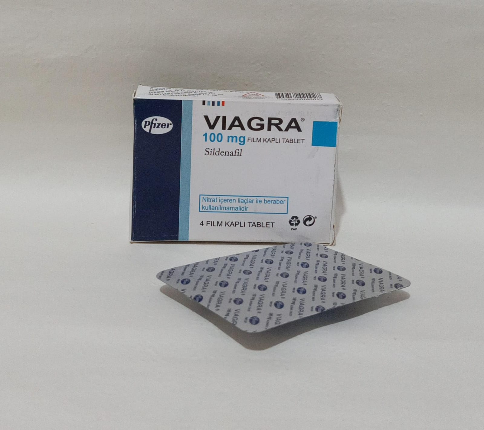 Viagra Film Kapli 100mg 4 Tablets View 2 - OnlineExpo.pk