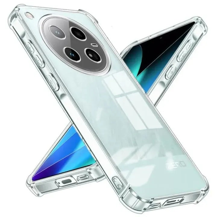 Bumper Back cover INFINIX ZERO 40 Transparent with Camera protection soft jelly material Original Product Front View