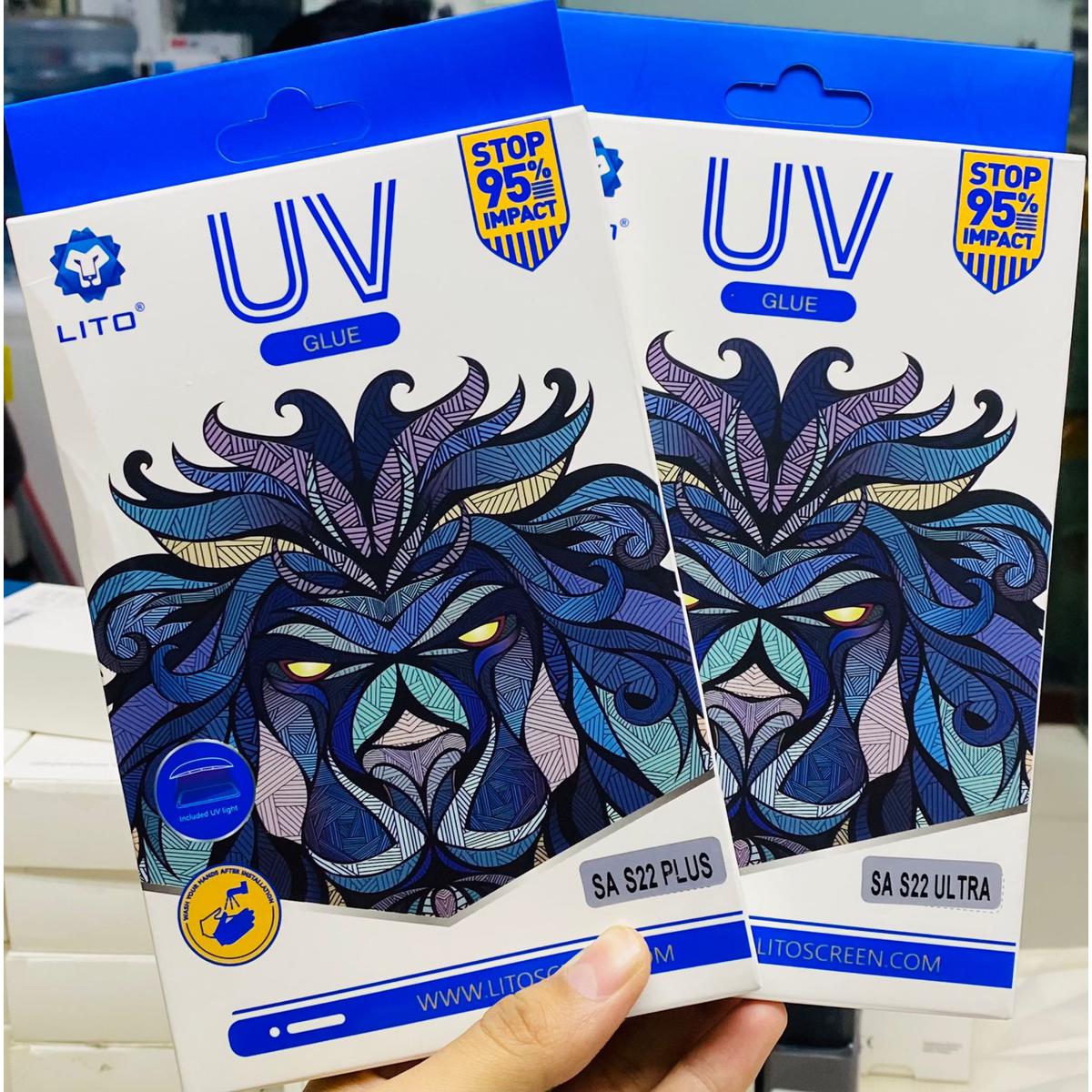 LITO UV Liquid Full Glue Tempered Glass Screen Protector for Samsung Galaxy S21 Ultra Original Product Front View