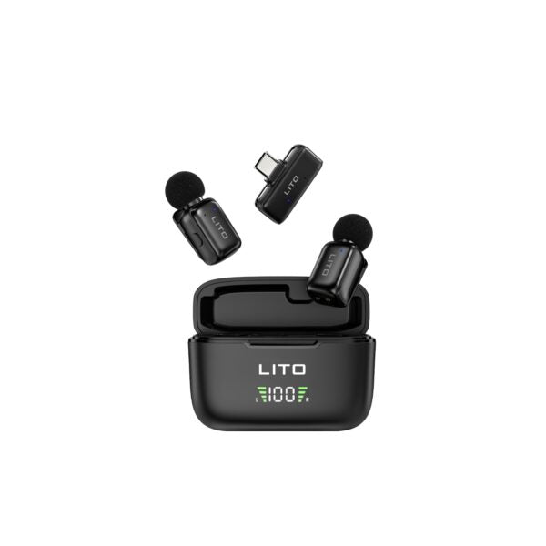 LITO LM03 Professional Wireless Lavalier Mic | Wireless Lavalier Mic for Vlogging & Streaming – LITO Original Product Front