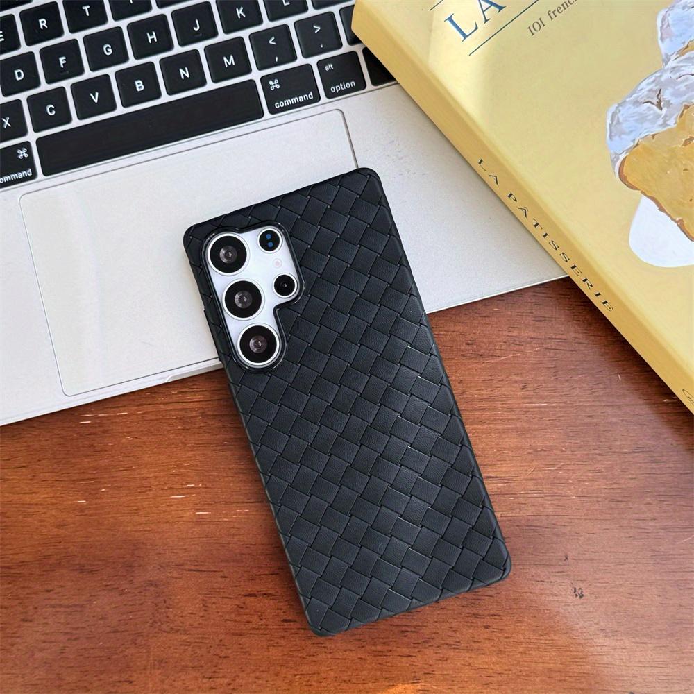 Back cover for S25 ultra Premium Quality Woven Pattern Back Cover for S25 Ultra View 3 - OnlineExpo.pk