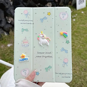 iPad Pro 10.5 3D Cartoon PU Leather Case Pen Holder