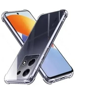 Bumper Back cover INFINIX NOTE 30 Transparent with Camera protection soft jelly material Original Product Front View