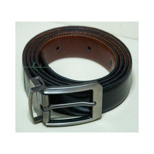 2 in 1 Double Sided Black and Brown Leather Belt for Men. View 3 - OnlineExpo.pk