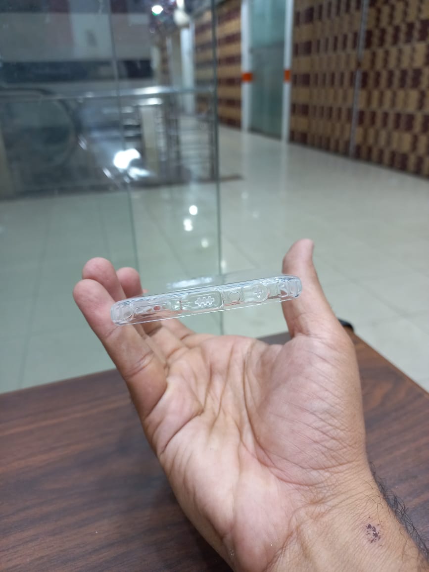 Soft Jelly cover Real me 9 Pro Plus 5G Transparent with Camera protection Dust Proof Cap View 3 - OnlineExpo.pk