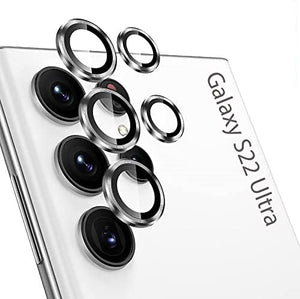 Samsung Galaxy S22 Ultra Camera Lens Protector Silver View 2 - OnlineExpo.pk