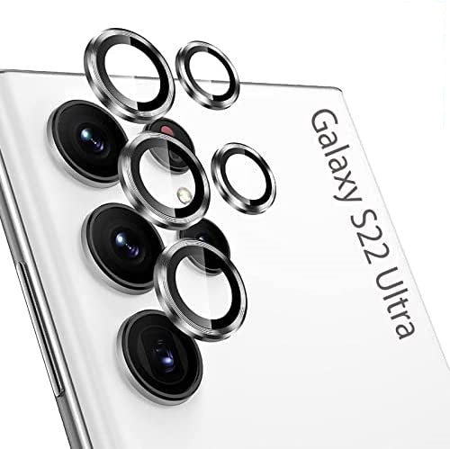 Samsung Galaxy S22 Ultra Camera Lens Protector Silver View 2 - OnlineExpo.pk
