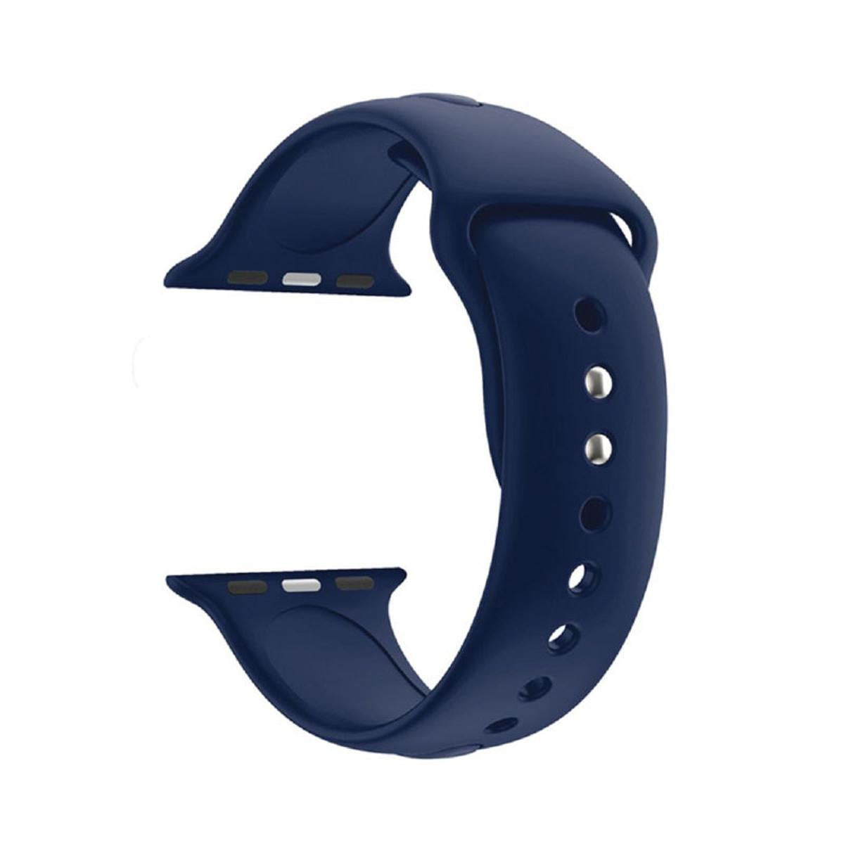 Dark Blue Silicone Replacement Strap for HT99 Watch Original Product Front View - OnlineExpo.pk