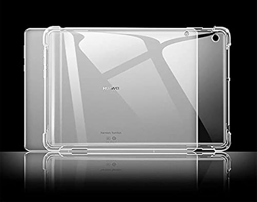 Shockproof Bumper Back Cover for Huawei MediaPad T3 10 (9.6 Inch) Case TPU Silicon Transparent Cover Original Product Front View - OnlineExpo.pk