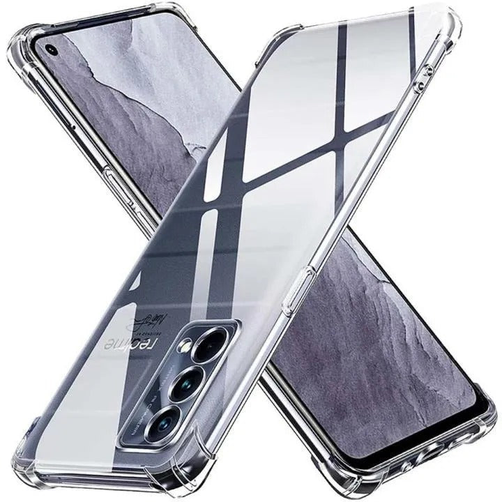 Bumper Back cover REALME GT MASTER Transparent with Camera protection soft jelly material Original Product Front View