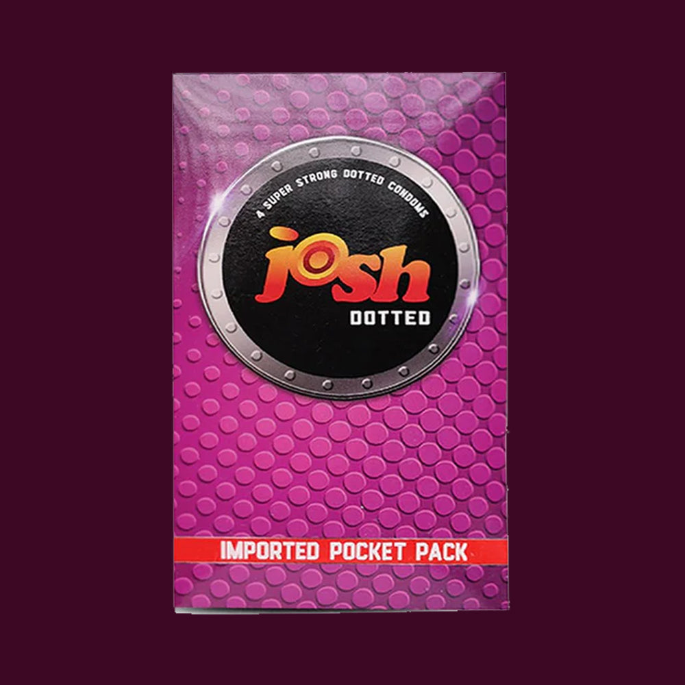 Josh Dotted 3S Condom For Men Original Product Front View - OnlineExpo.pk