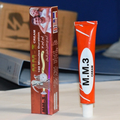 MM3 Cream 100 Minutes Duration Delay Cream Original Product Front View - OnlineExpo.pk