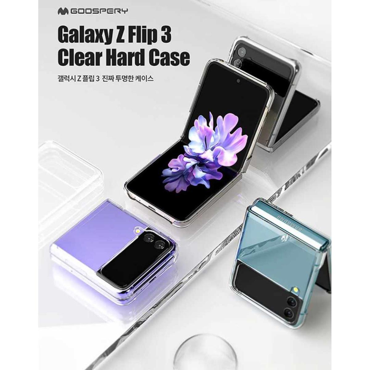 Samsung Galaxy Z Flip 3 Cover Hard PC Clear Protective Cover Shell Phone Case Original Product Front View - OnlineExpo.pk