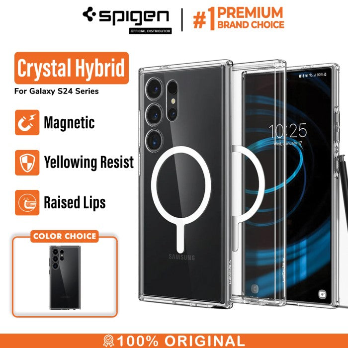 Spigen Cover for Samsung S24 Ultra Hybrid MagSafe Charging Original Product Front View - OnlineExpo.pk
