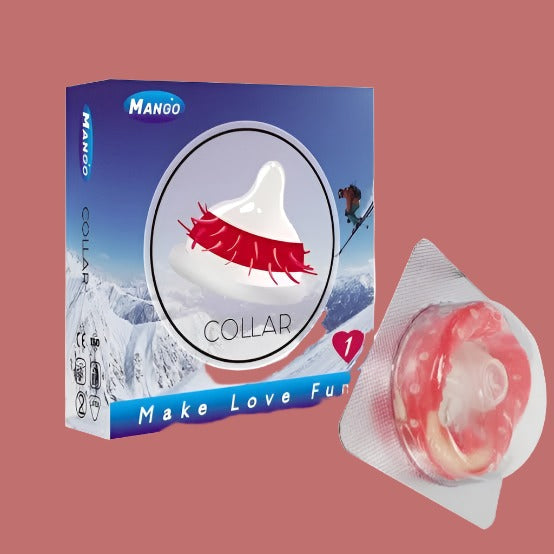Mango Collar Spike Condom Original Product Front View - OnlineExpo.pk