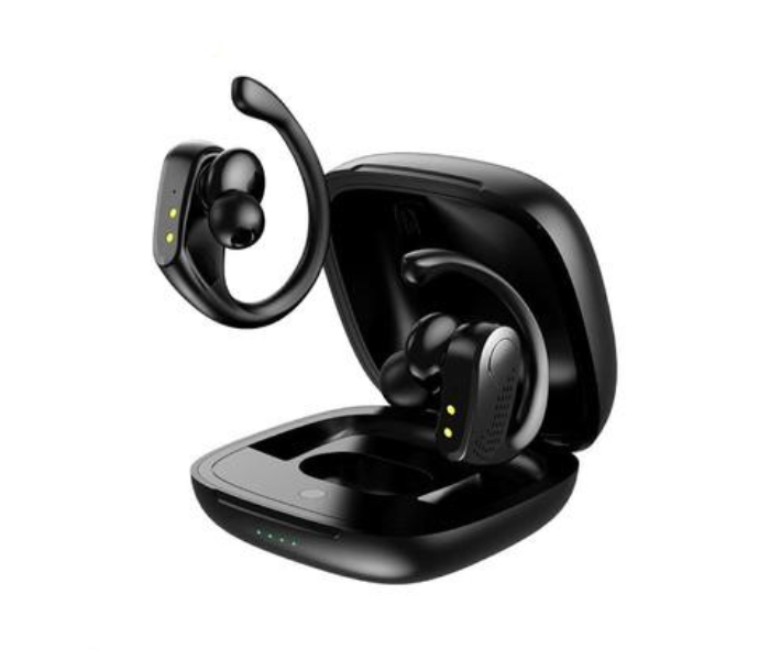 Foneng BL06 Sports True Wireless Bluetooth Earphone - Black Original Product Front View - OnlineExpo.pk