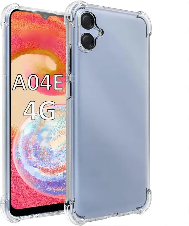 Bumper Back cover Samsung A05 Transparent with Camera protection soft jelly material Original Product Front View