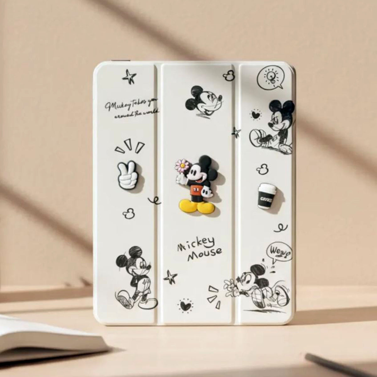 iPad Pro 10.5 3D Cartoon PU Leather Case Pen Holder