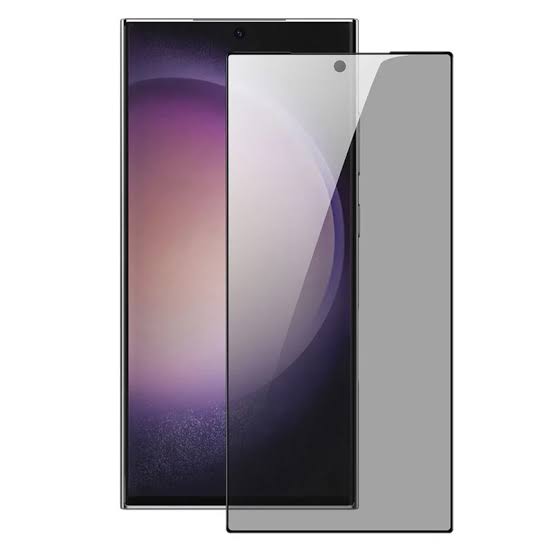 9D Privacy Glass Screen Protector for Samsung S24 Ultra Original Product Front View - OnlineExpo.pk