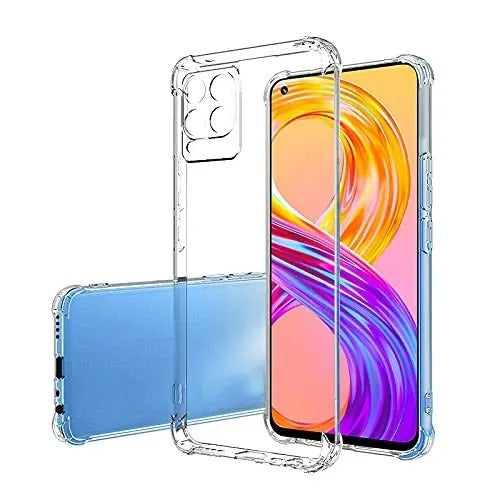 Bumper Back cover OPPO A54 Transparent with Camera protection soft jelly material Original Product Front View - OnlineExpo.pk