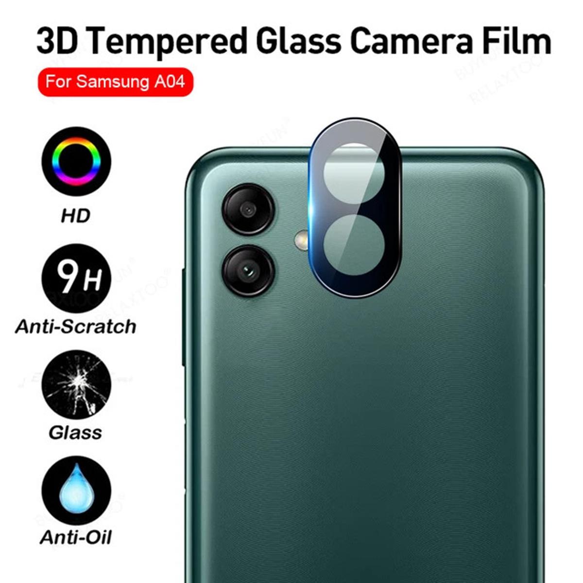 3D Camera Glass Protector for Samsung A04 Tempered Full Cover Original Product Front View - OnlineExpo.pk