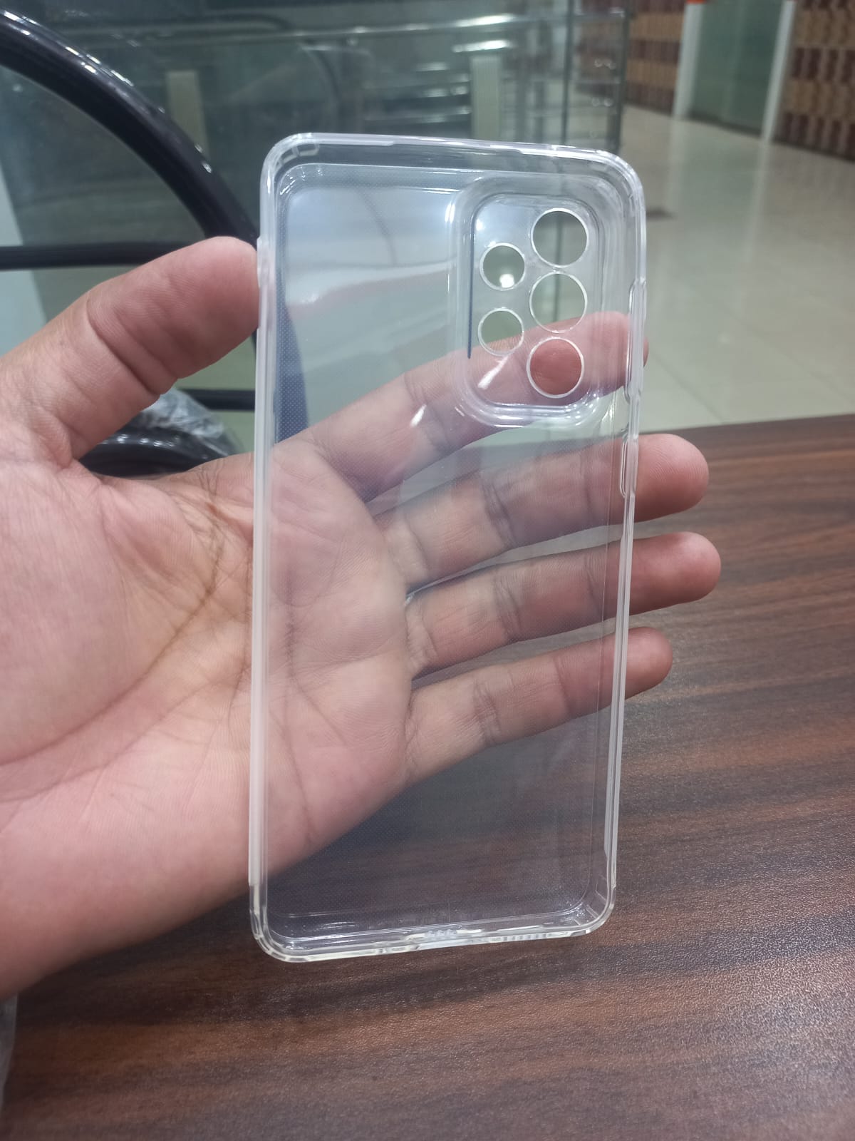 Dust Proof Soft Jelly cover Samsung A73 5G Transparent with Camera protection Bottom Cap View 3 - OnlineExpo.pk