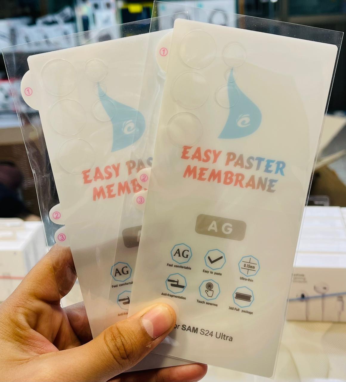 1 Pc Unbreakable Membrane Matte Protector for S24 ultra back Screen Protector (Front Protector Not included) Original