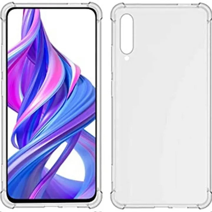 Bumper Back cover HUWAI Y9S Transparent with Camera protection soft jelly material Original Product Front View