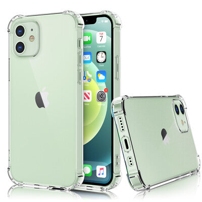 Bumper Back cover 12 mini Transparent with Camera protection soft jelly material Original Product Front View - OnlineExpo.pk