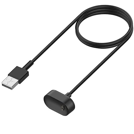 Fitbit Inspire HR & Ace 2, Replacement USB Charging Cable Cord for Inspire Smart Watch Original Product Front View